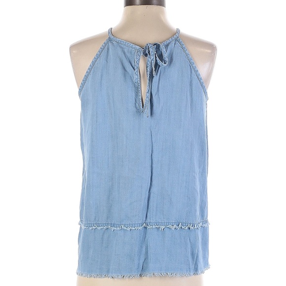 *NWOT* ANN TAYLOR LOFT Lounge Denim Sleeveless Halter with Tie Back Closure — S - Picture 2 of 4